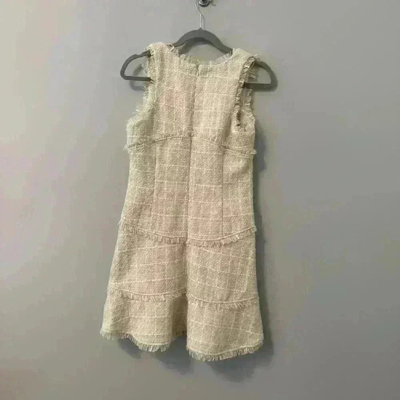 NWT Anthropologie Scoop Neck Tweed Mini Dress Size 4 - Picture 5 of 5